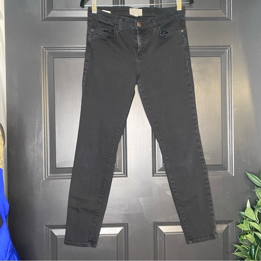 Current/Elliott The Stiletto Skinny Jeans in Jet Black Size 29
